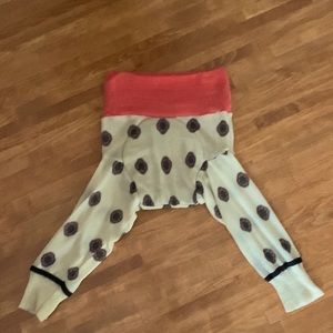 SMALL Upcycled Wool Longies - merino wool diaper cover - merino wool pants